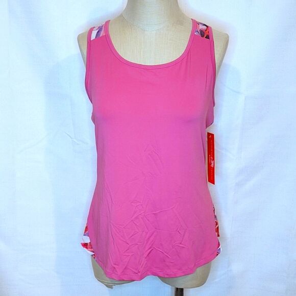 Adrienne Vittadini Sport Pink Athletic Sleeveless Top Size Small - Picture 3 of 8